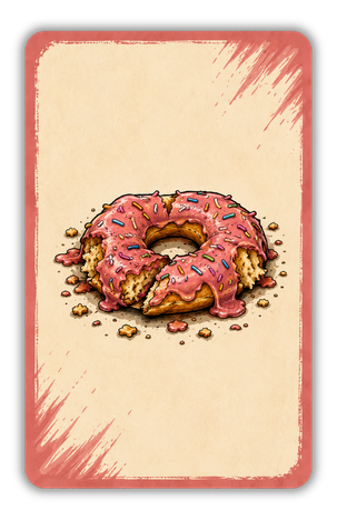 Spielkarte Donut