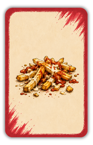 Spielkarte Pommes